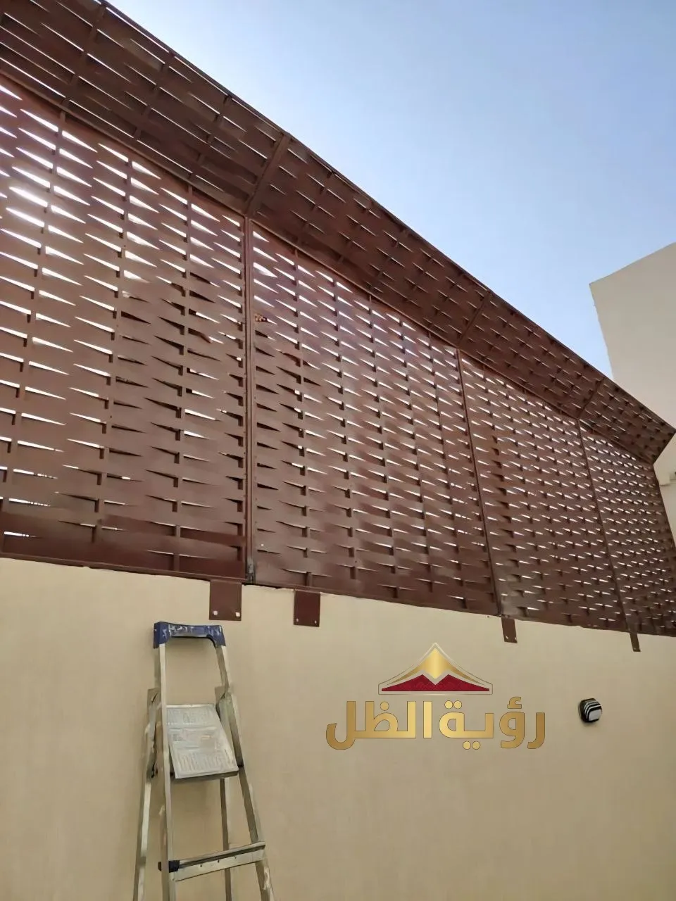 تركيب سواتر حديد ليزر بجدة للحوش والسطح للحماية والخصوصية