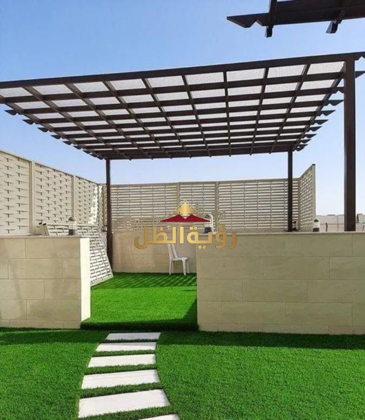 تركيب برجولات حدائق لكسان شفاف مقاوم للحرارة جدة